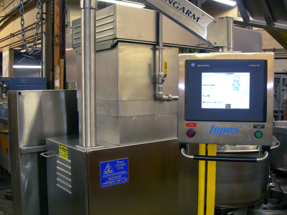 Close up of display screen of the Topos Carousel System
